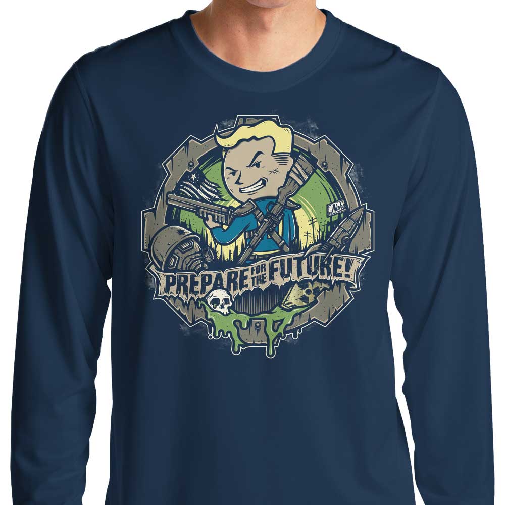 Get Ready for the Future - Men's Long Sleeve Cotton T-Shirt by StudioM6