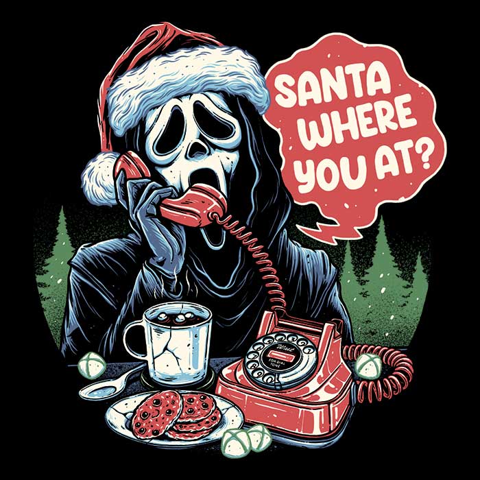 Long Sleeve 'Santa Where You At' T-Shirt by Momma Gorilla