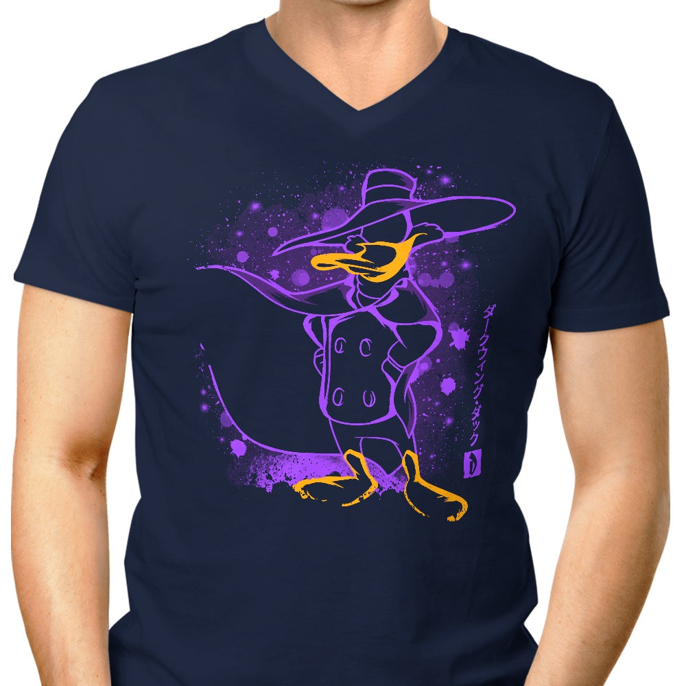 The Darkwing Men's Stylish V-Neck Shirt