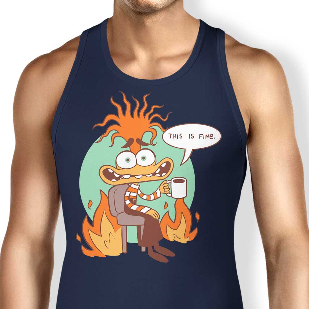 Comfortable 'Anxiety is Fine' Women's Tank Top for Everyday Wear