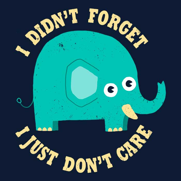 Stylish 'An Elephant Never Cares' DinoMike Tank Top for Men and Women