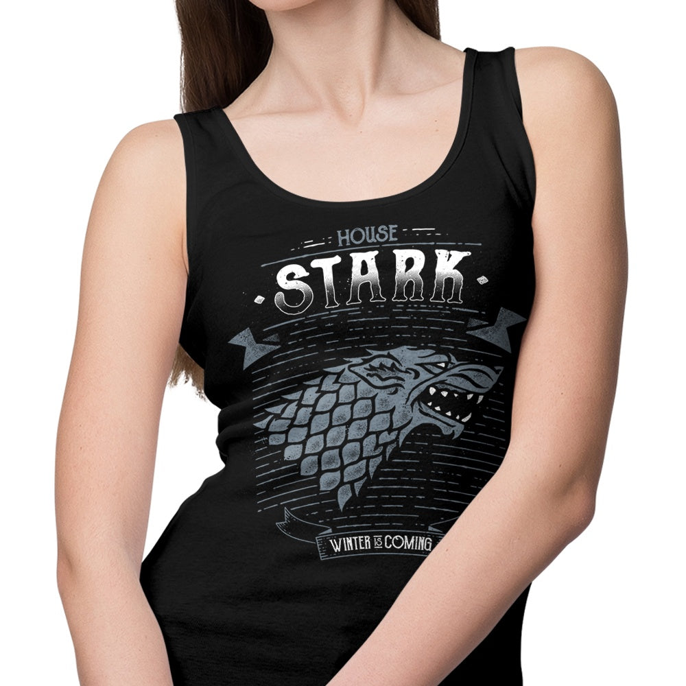 Stylish Winter Wolf Tank Top for Cool Season