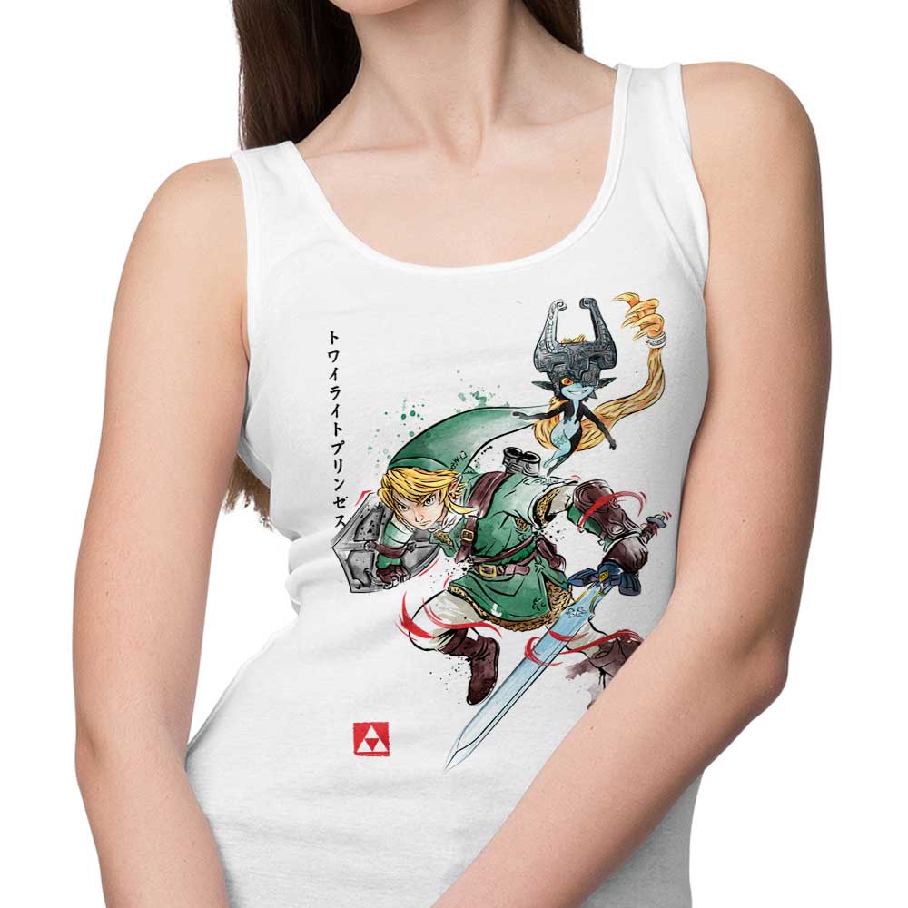 Dr. Monekers' Soft and Comfortable Twilight Watercolor Tank Tops