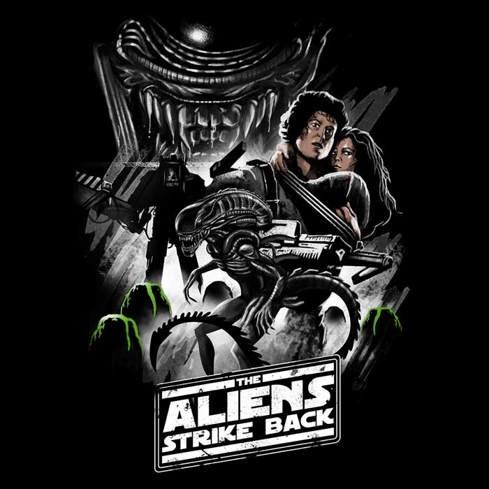 Aliens Strike Back Retro-Style Men's Tank Top