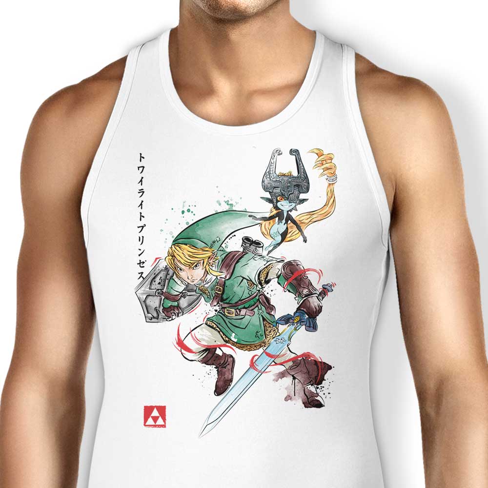 Dr. Monekers' Soft and Comfortable Twilight Watercolor Tank Tops