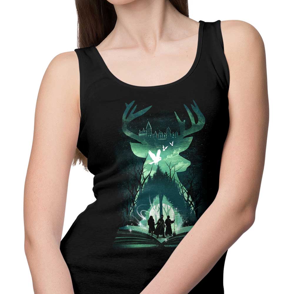 Tank Top Inspired by the Book of Witchcraft and Wizardry from Dandingeroz