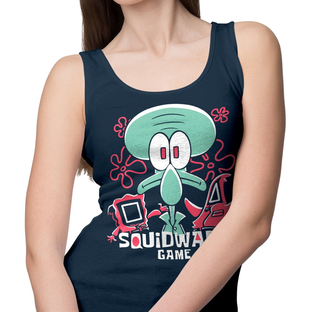 Fancy Squidward-themed Tank Top from Fitas Artwork