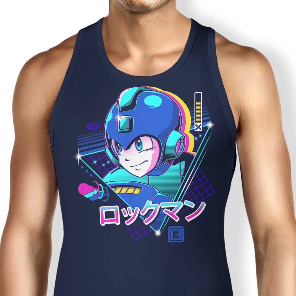 LoFi Blue Men's and Unisex Comfortable Bomber Style Tank Top
