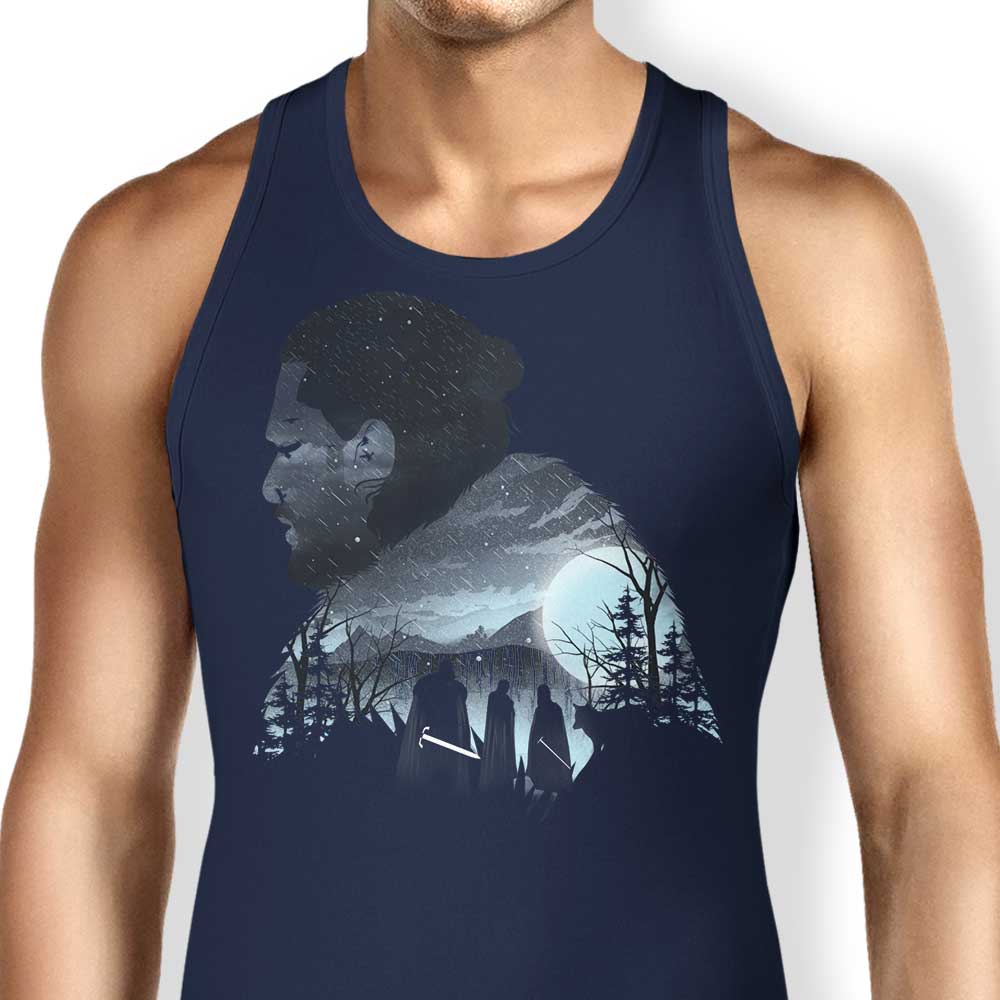 Soft and Comfortable White Wolf Unisex and Women's Tank Tops