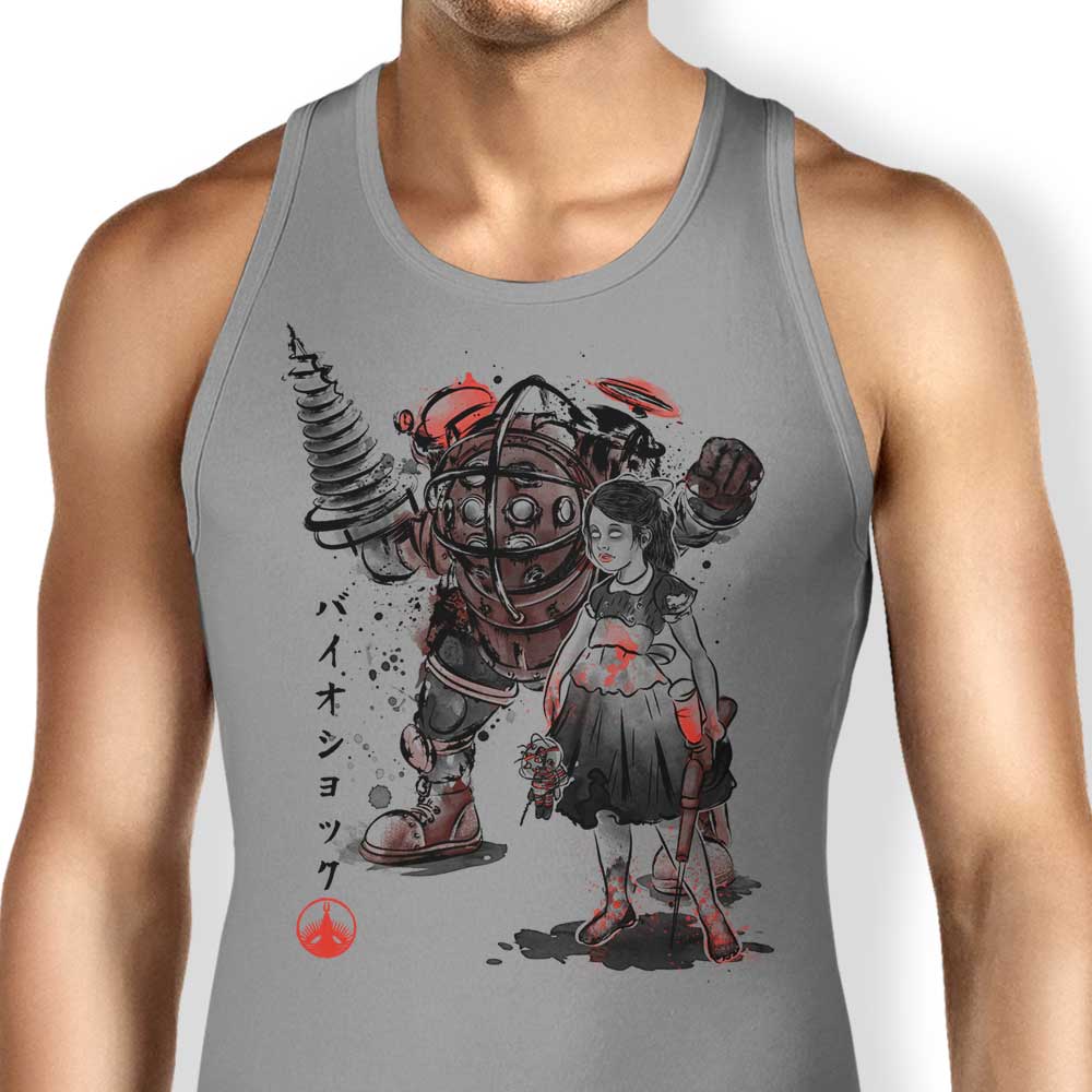 Little Sister Sumi-e Stylish Tank Top for Casual Wear