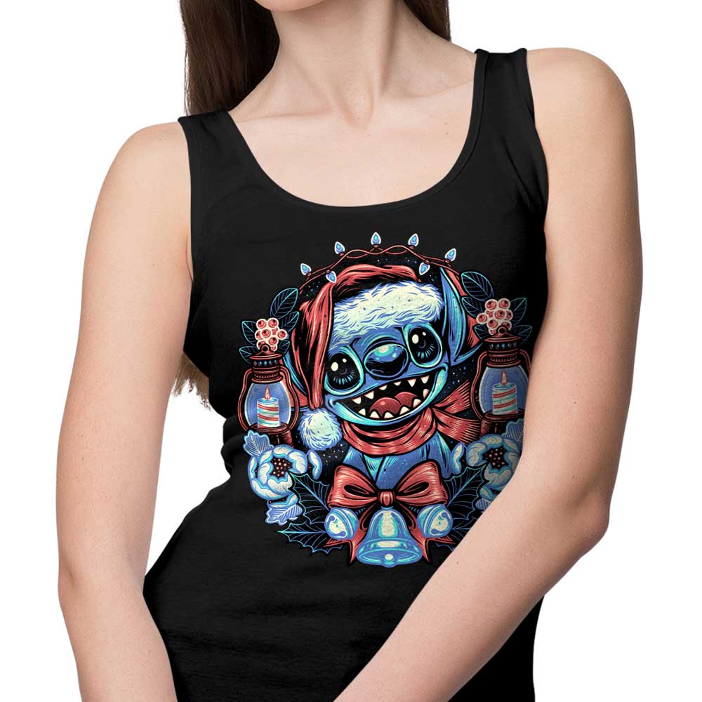 Alien-themed Christmas Tank Top for a Festive Look