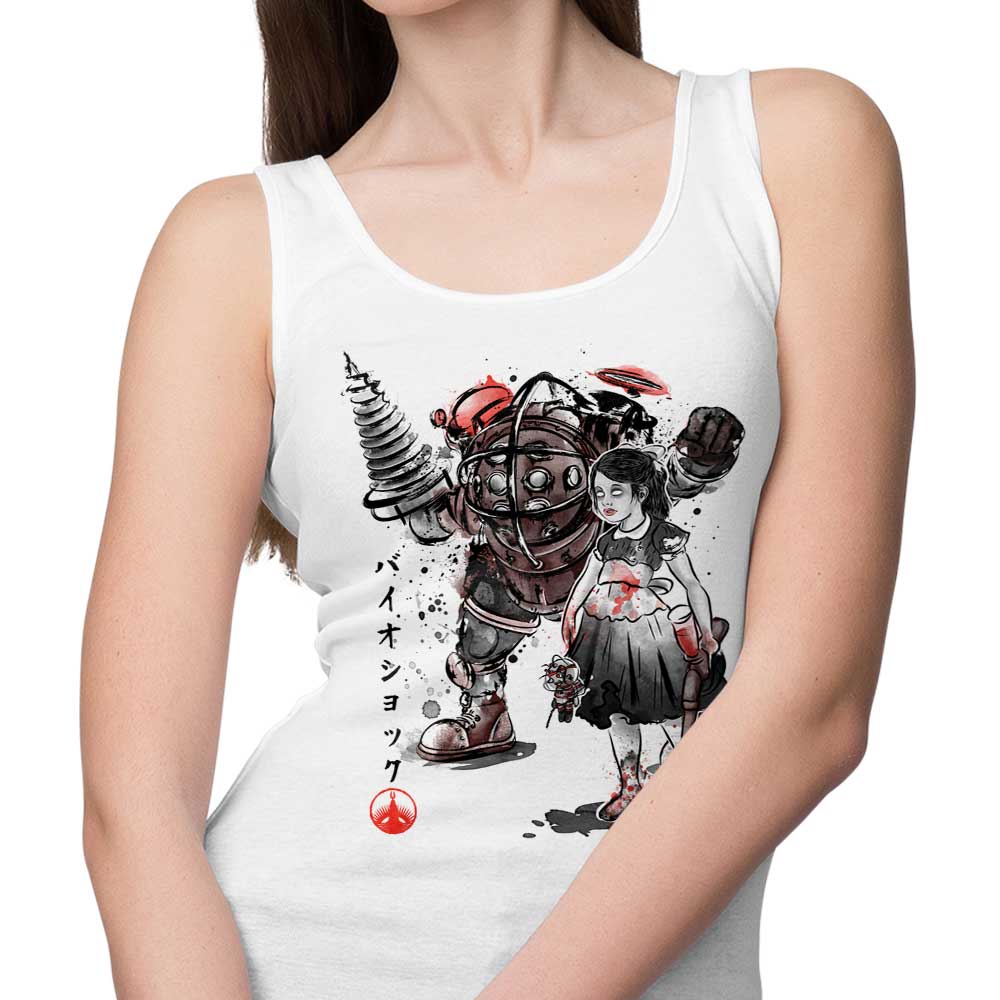 Little Sister Sumi-e Stylish Tank Top for Casual Wear