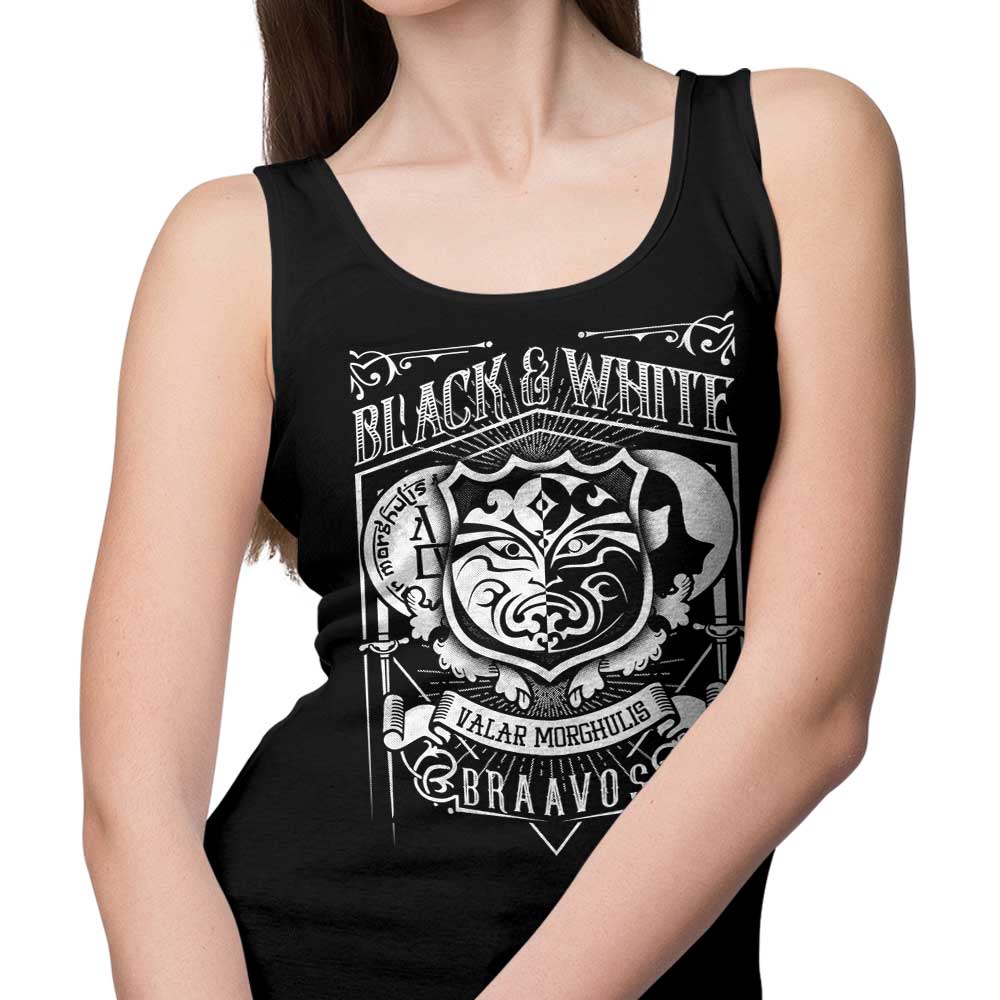 Stylish Vintage Black and White Cotton Tank Tops for Men and Women