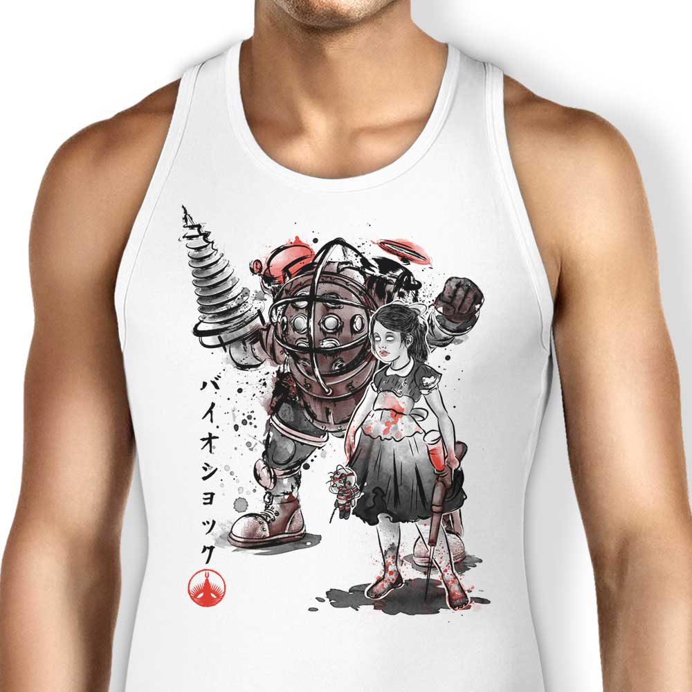 Little Sister Sumi-e Stylish Tank Top for Casual Wear