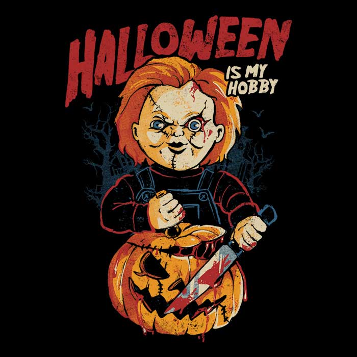 A Tank Top with the Slogan 'Halloween is My Hobby'