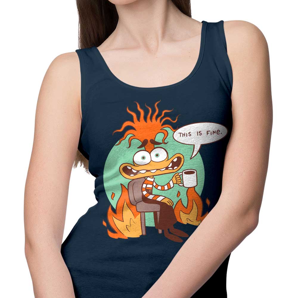 Comfortable 'Anxiety is Fine' Women's Tank Top for Everyday Wear