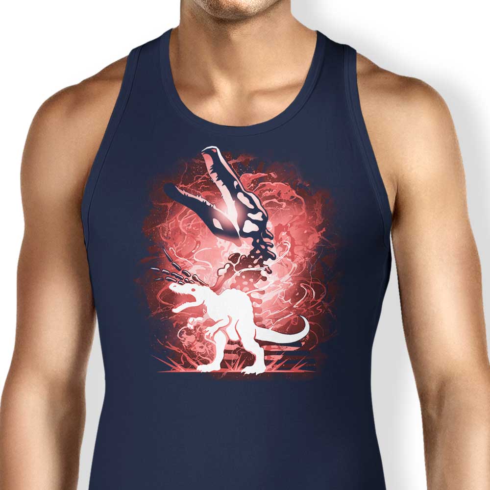 Cool Spinosaurus Silhouette Design - Men's and Women's Tank Top