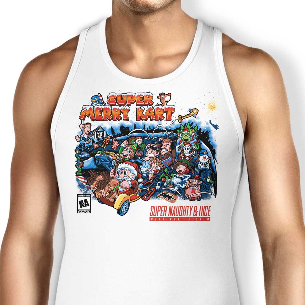 Prime Quality Super Merry Kart Tank Top for a Festive Look