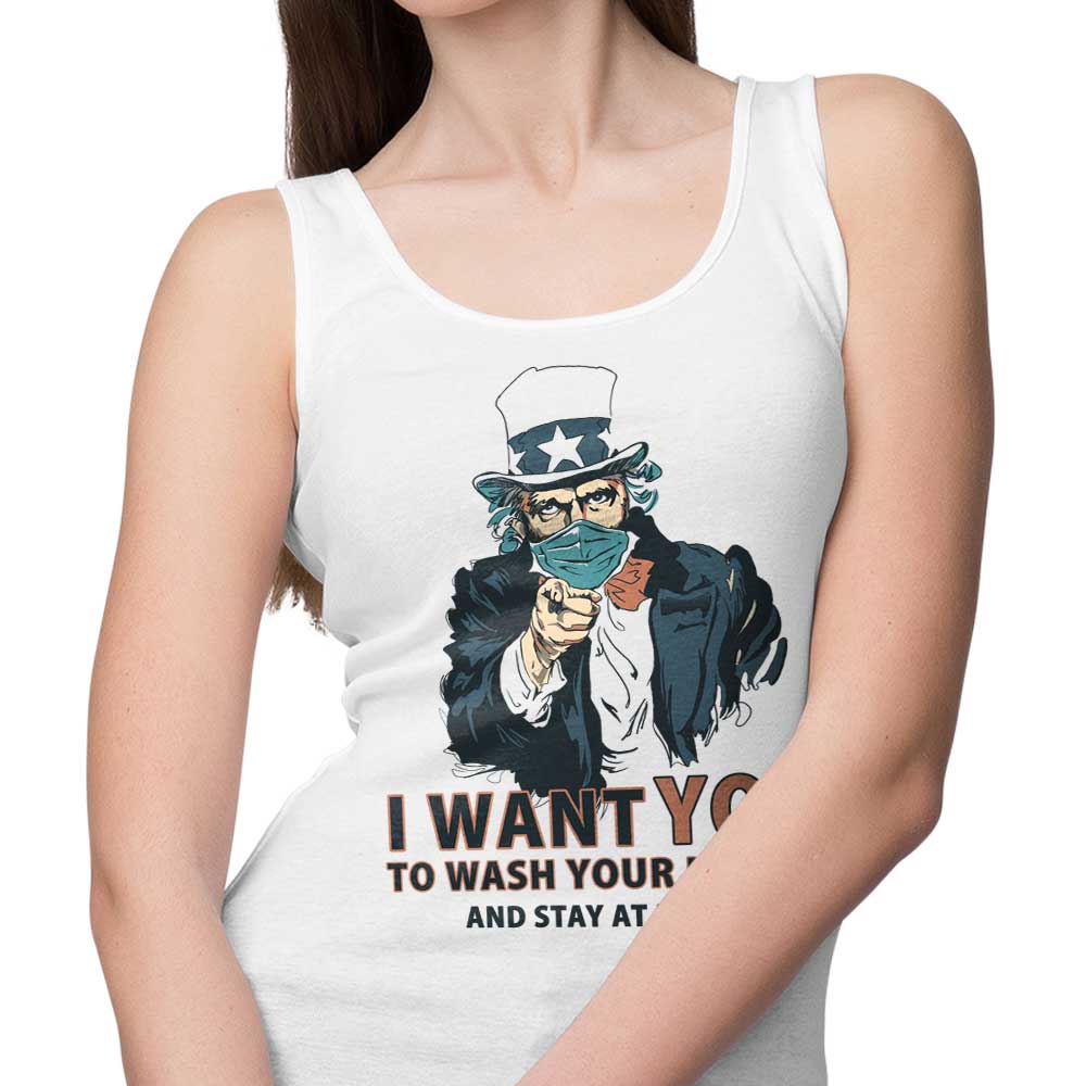 XENOS Comfortable 'Wash Your Hands' Unisex and Women's Tank Tops