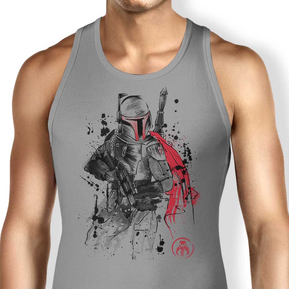 Dr. Monekers' Comfortable Bounty Hunter Sumi - e Tank Tops for All Genders