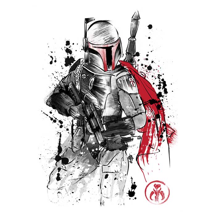 Dr. Monekers' Comfortable Bounty Hunter Sumi - e Tank Tops for All Genders