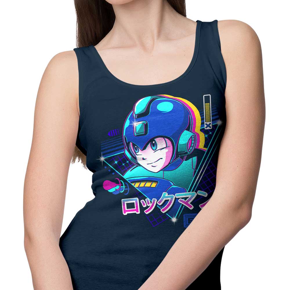 LoFi Blue Men's and Unisex Comfortable Bomber Style Tank Top