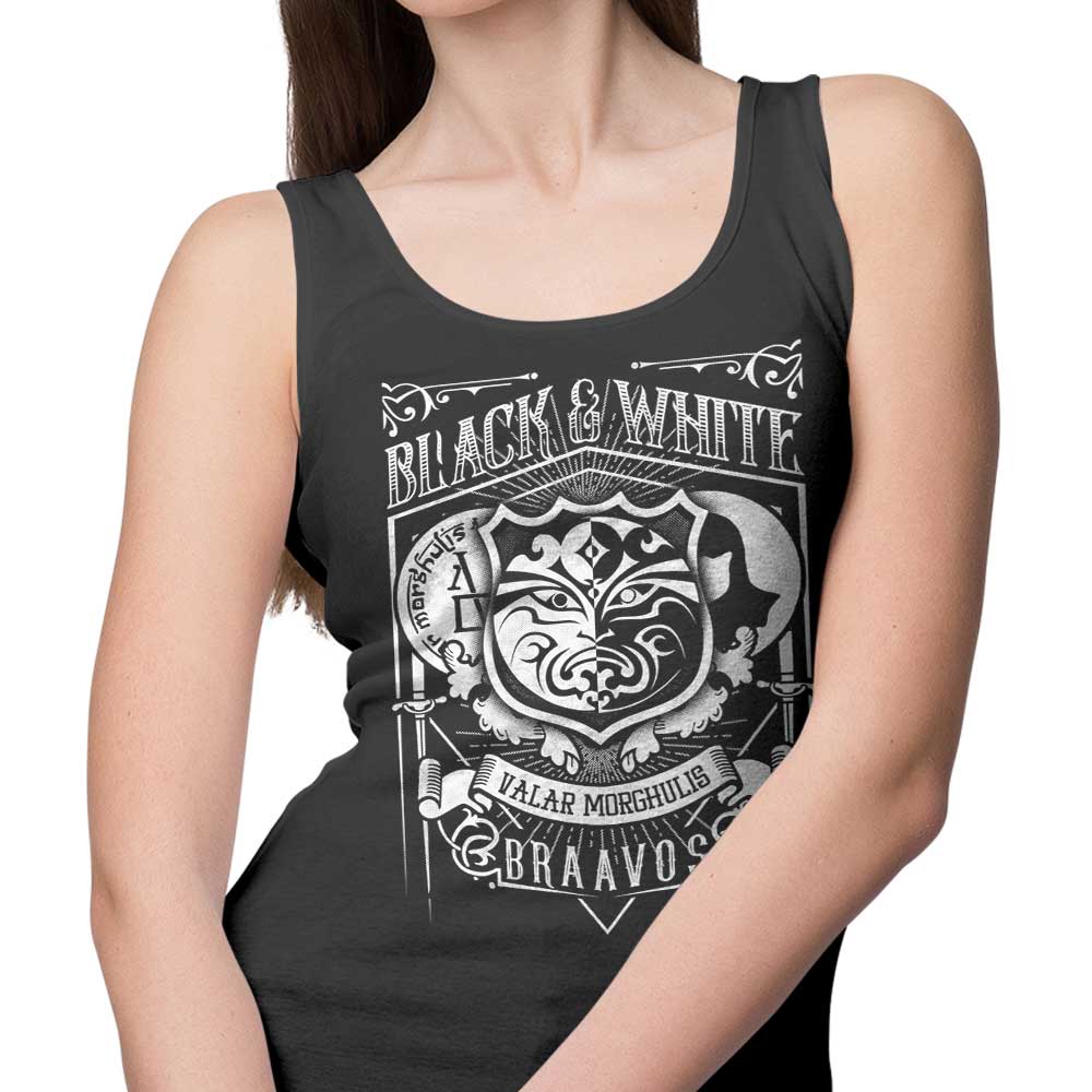 Stylish Vintage Black and White Cotton Tank Tops for Men and Women
