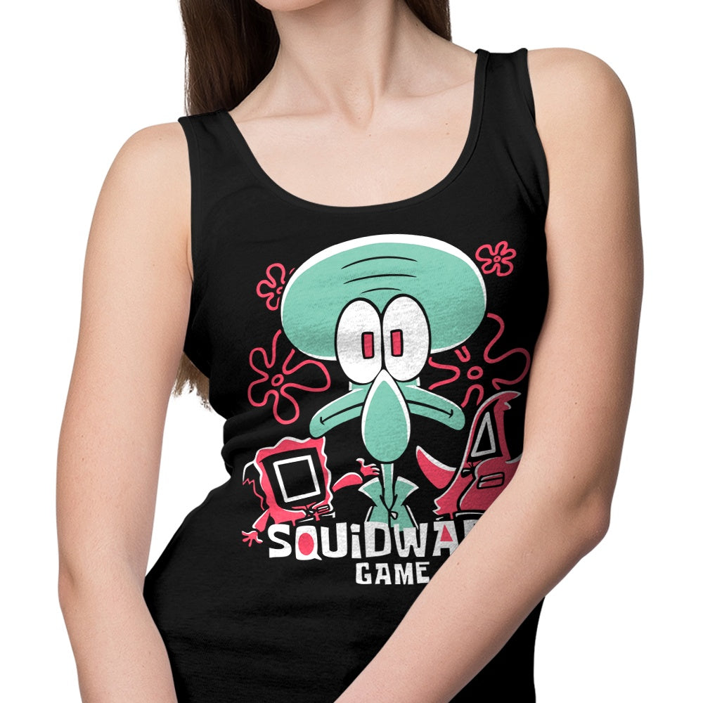 Fancy Squidward-themed Tank Top from Fitas Artwork