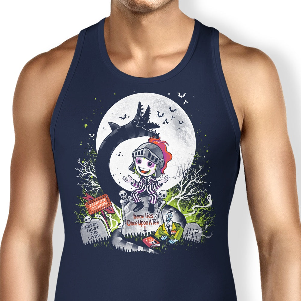 A Stylish 'Here Lies OUAT' Tank Top for Fashion Enthusiasts