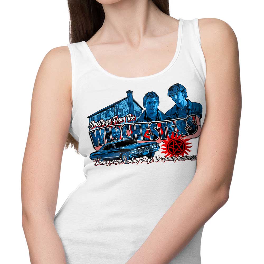 Stylish 'Greetings from Lawrence' Tank Top for Fashion Lovers