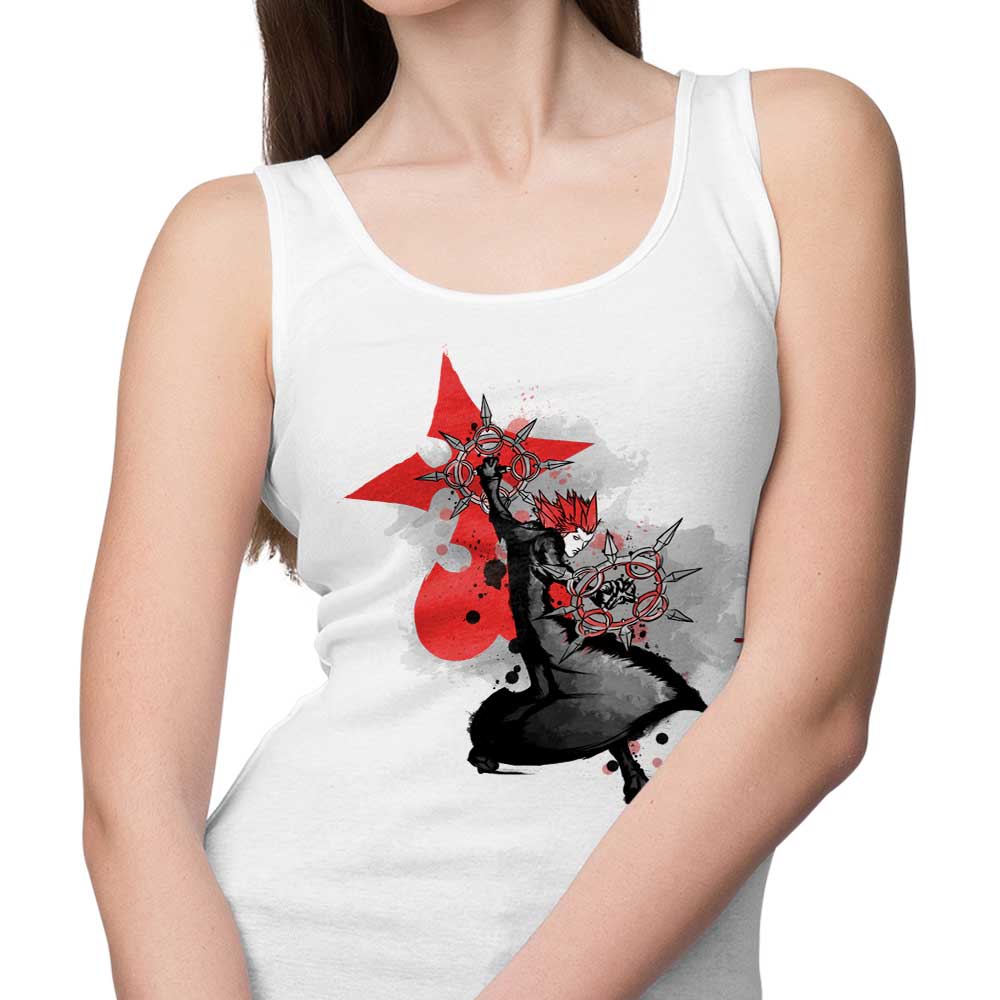 Soulkr's Dancing Flames Sumi-e Design Men's and Unisex Women's Tank Tops