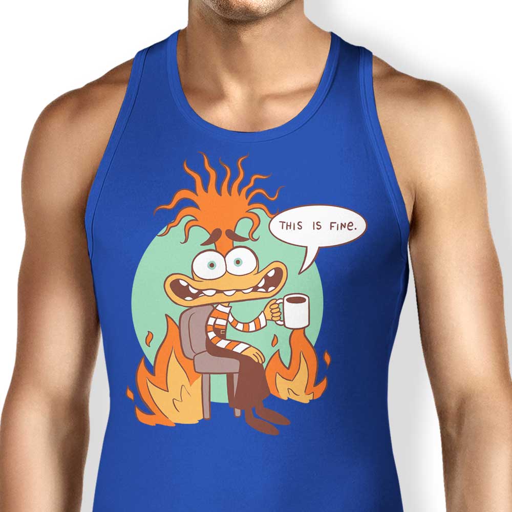 Comfortable 'Anxiety is Fine' Women's Tank Top for Everyday Wear