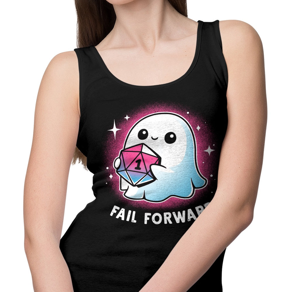 Fail Forward Motivational Tank Top for Casual Wear