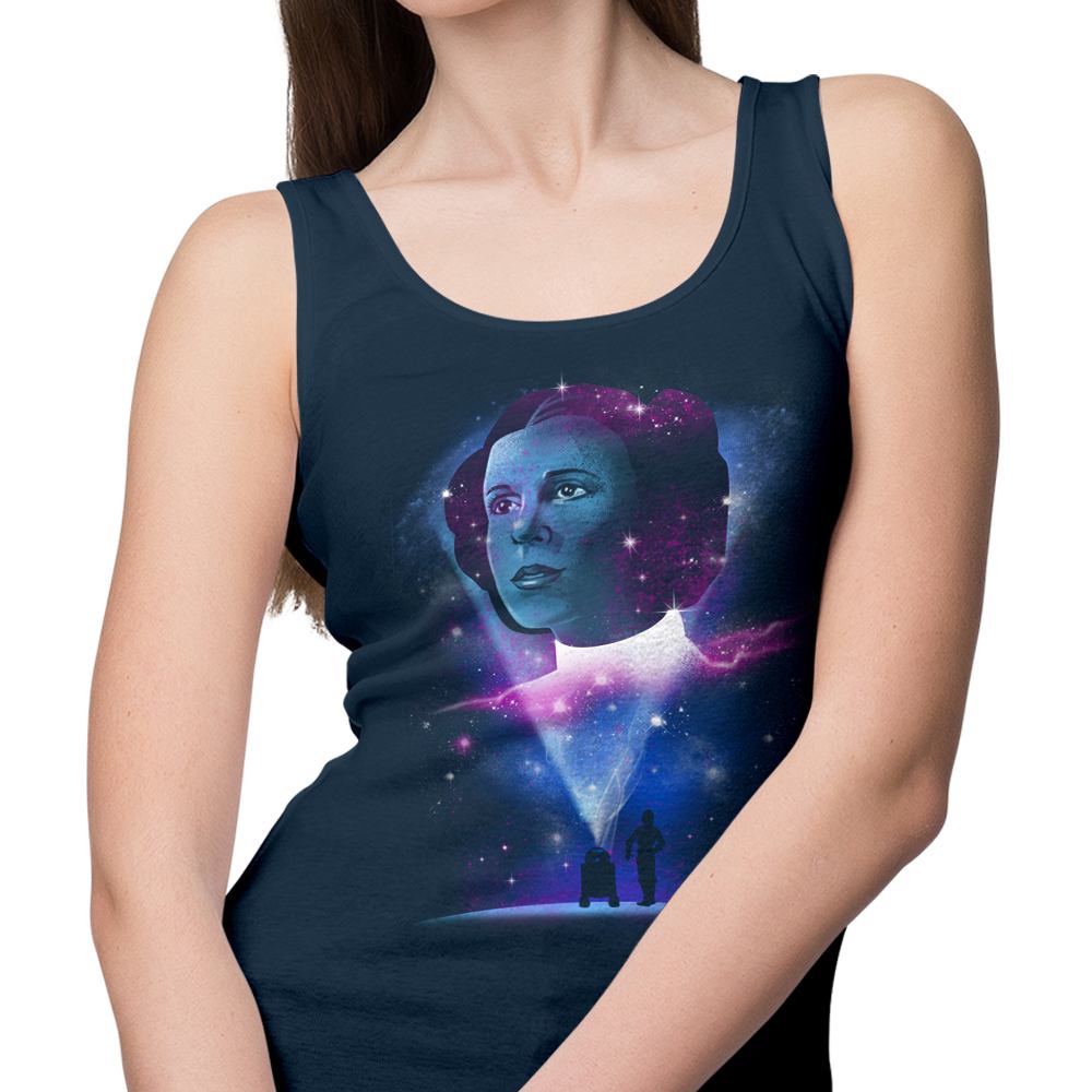 Comfy Galactic Princess Unisex and Women's Tank Tops