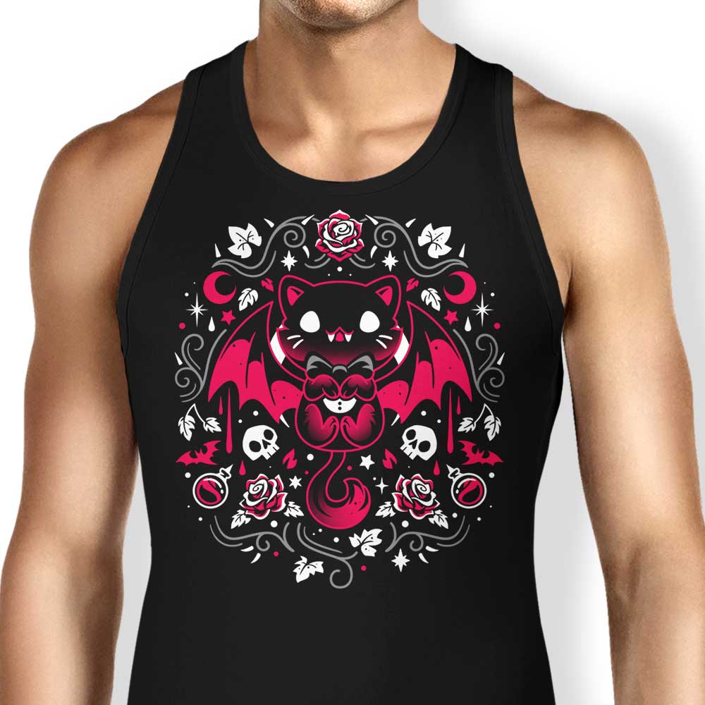 Mysterious Purrs of Darkness Women's Fashion Tank Top