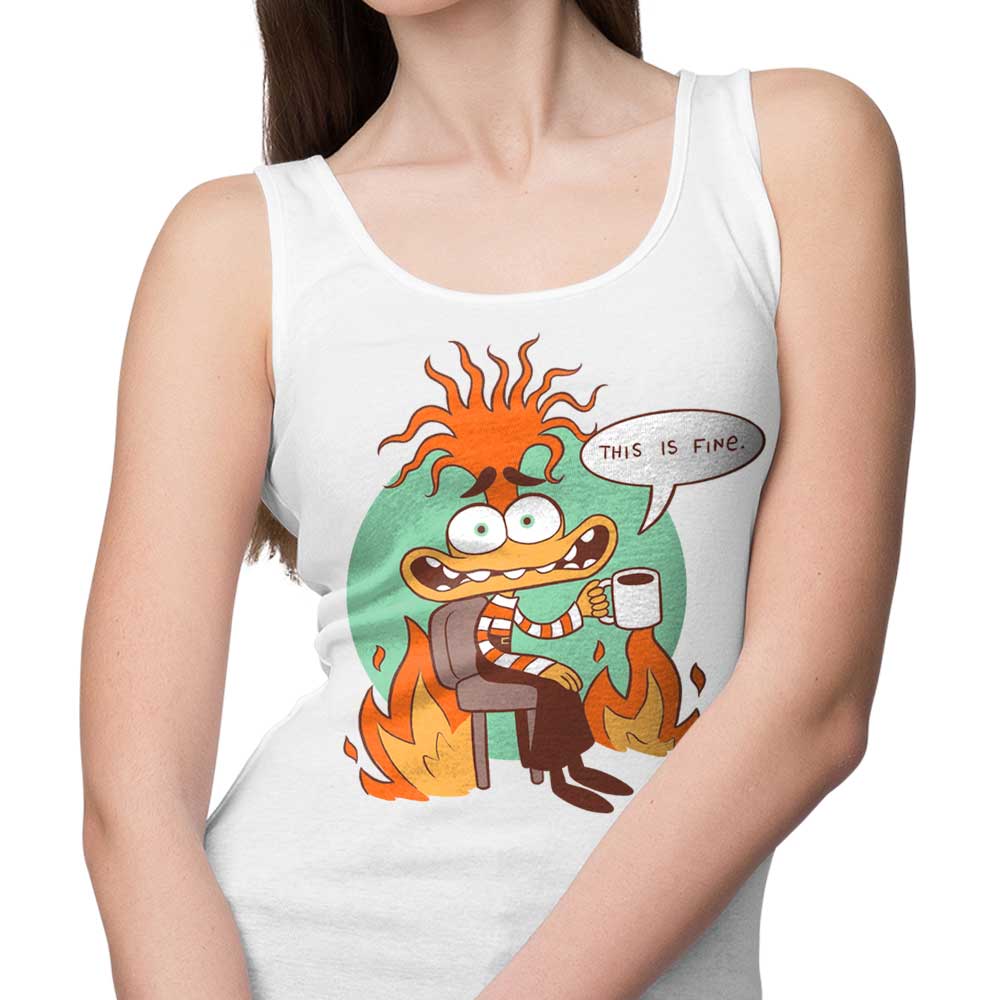 Comfortable 'Anxiety is Fine' Women's Tank Top for Everyday Wear