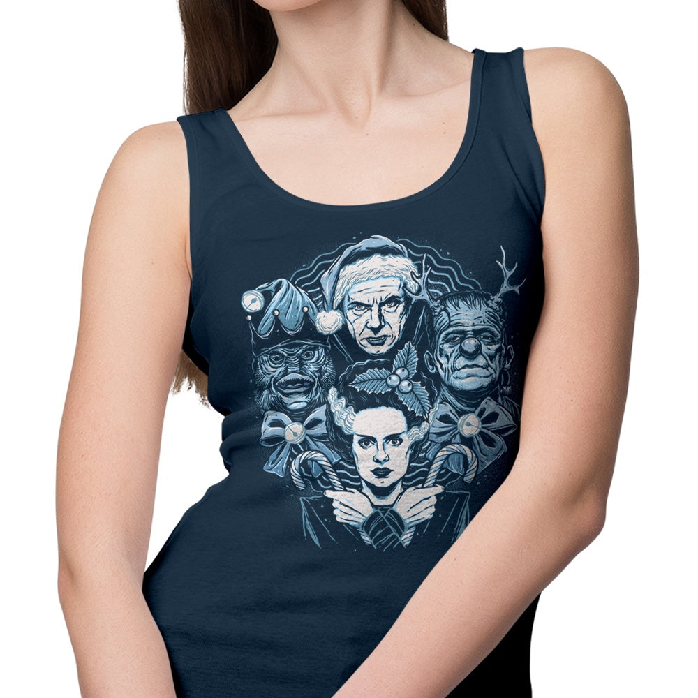 Momma Gorilla's Episode 13 Christmas Monsters Themed Tank Top for Casual Wear