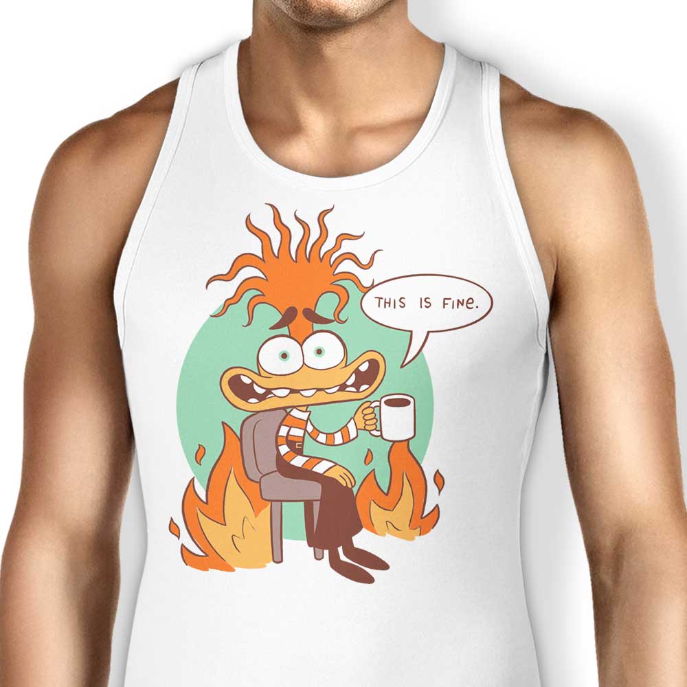Comfortable 'Anxiety is Fine' Women's Tank Top for Everyday Wear