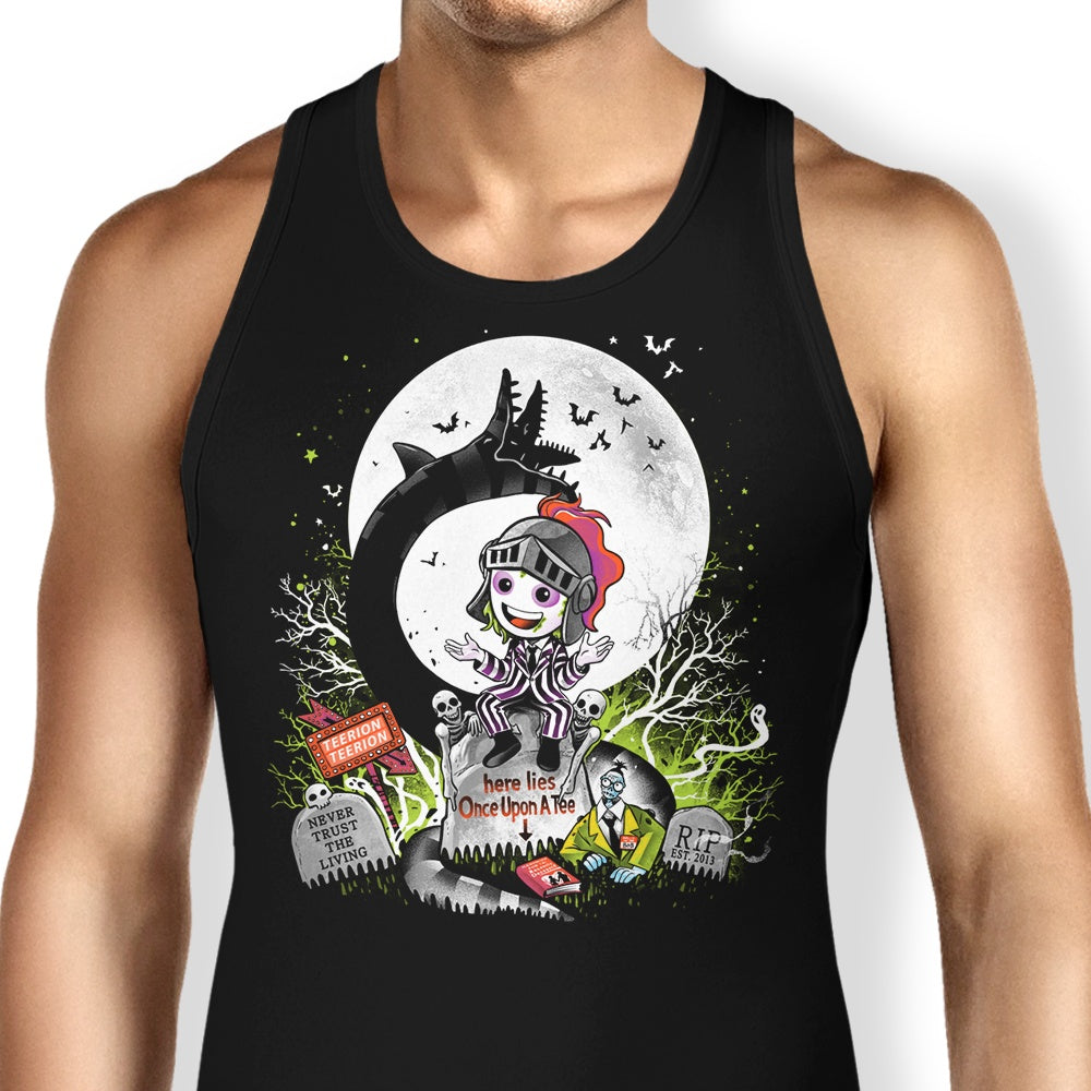 A Stylish 'Here Lies OUAT' Tank Top for Fashion Enthusiasts