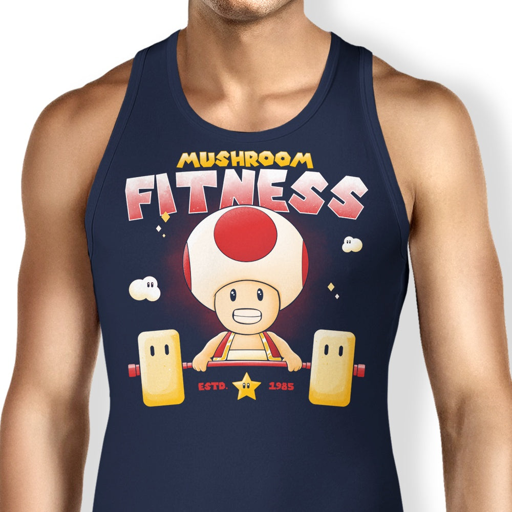 Mushroom-themed Fitness Tank Top for Workout Enthusiasts