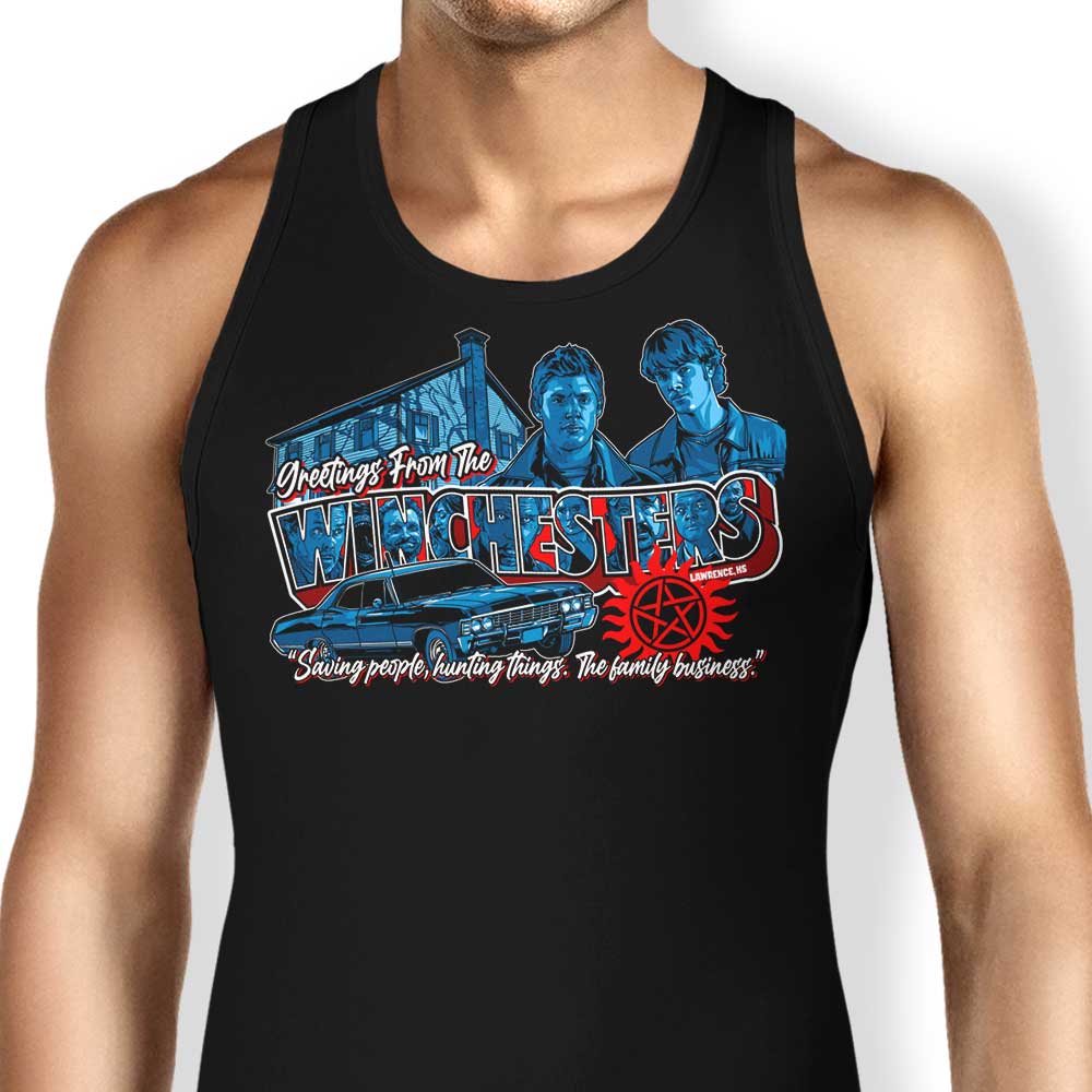 Stylish 'Greetings from Lawrence' Tank Top for Fashion Lovers