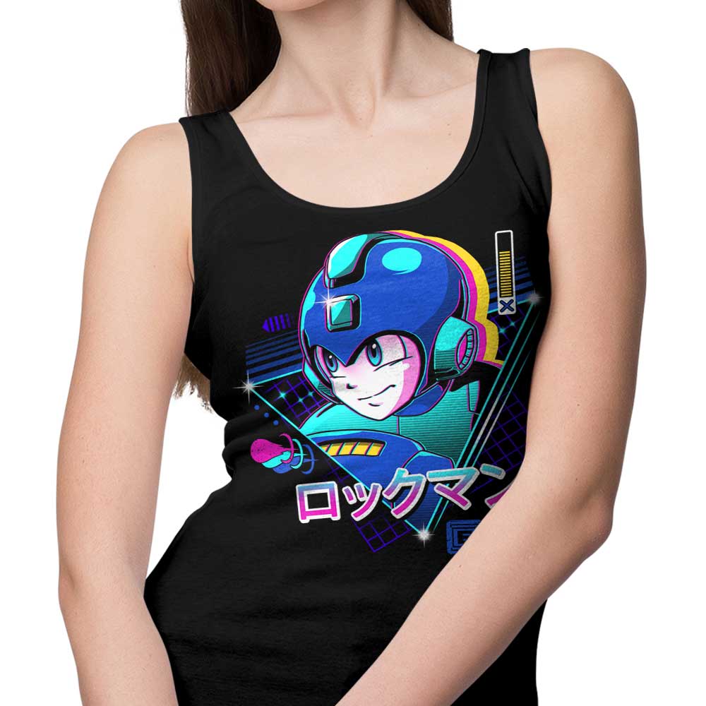 LoFi Blue Men's and Unisex Comfortable Bomber Style Tank Top