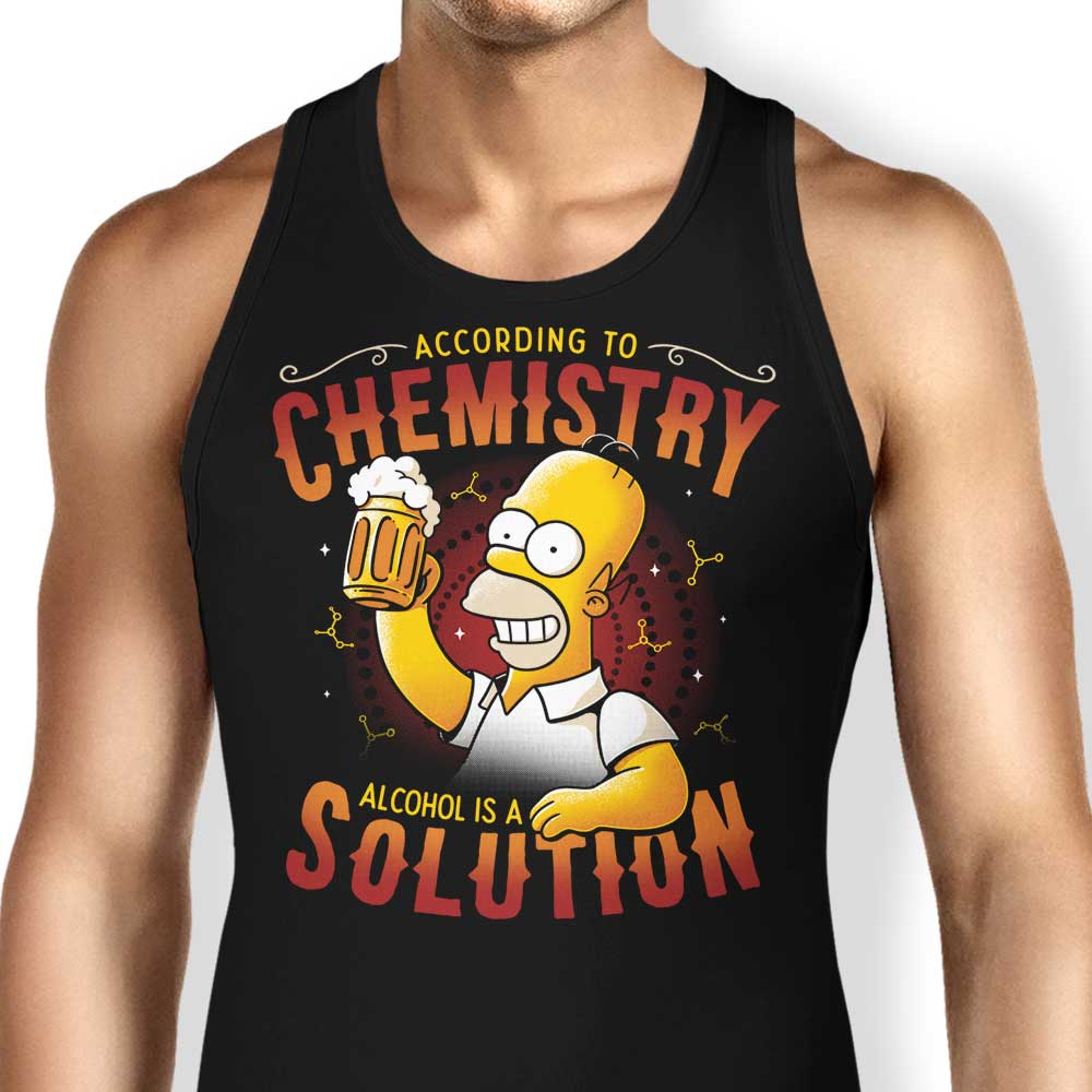 Edu.ely's Comfortable 'Alcohol is a Solution' Tank Tops for Men and Women