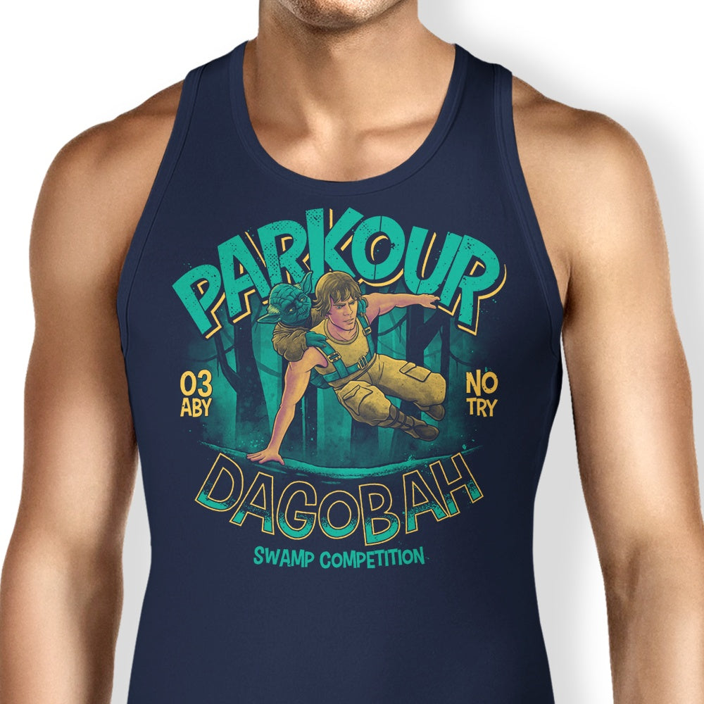 Parkour Swamp Competition Men's Athletic Tank Top