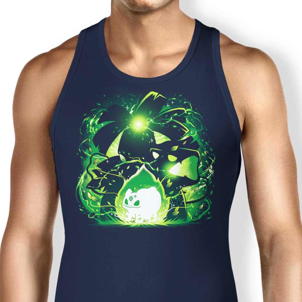 Vibrant Frenzy Plant Design Tank Top for Trendy Wear