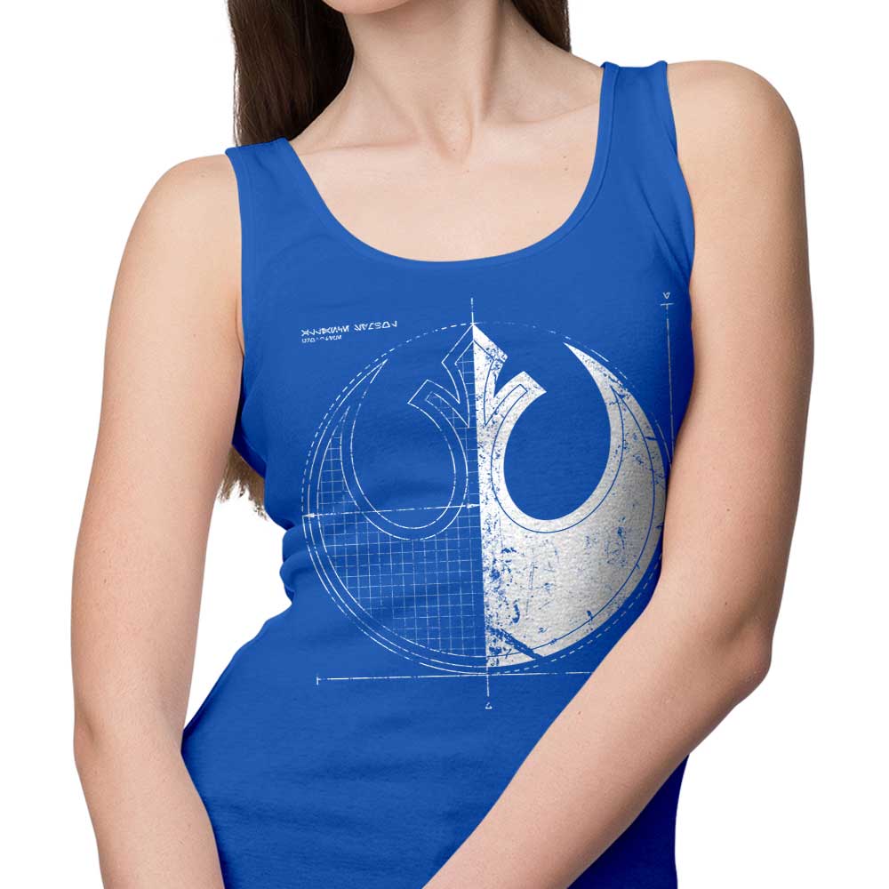 Rebellion Blueprint Women's Fashion Tank Top for Trendy Wear