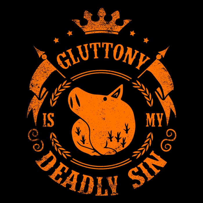 Typhoonic Art's 'Gluttony is My Sin' Stylish Men's and Women's Tank Tops