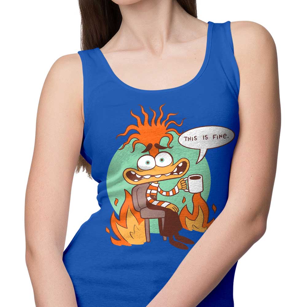Comfortable 'Anxiety is Fine' Women's Tank Top for Everyday Wear