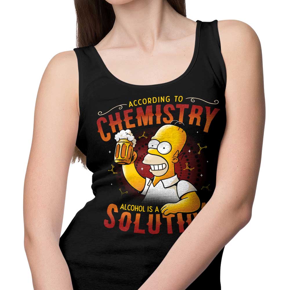 Edu.ely's Comfortable 'Alcohol is a Solution' Tank Tops for Men and Women