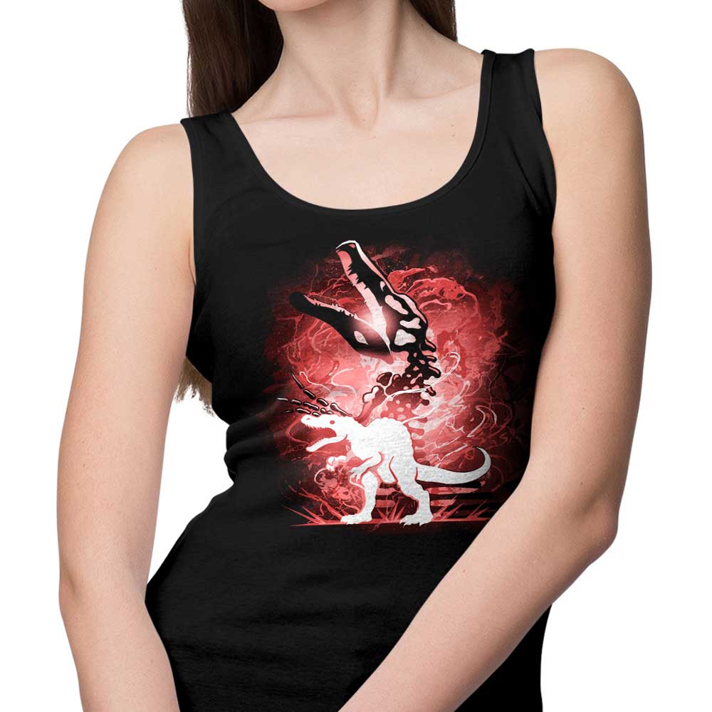 Cool Spinosaurus Silhouette Design - Men's and Women's Tank Top